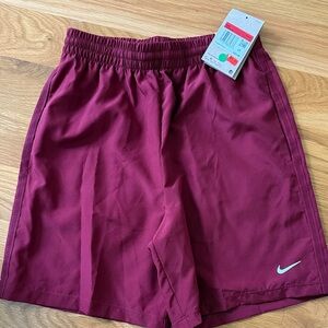 Boys Nike Kids Dri-FIT Shorts in Maroon